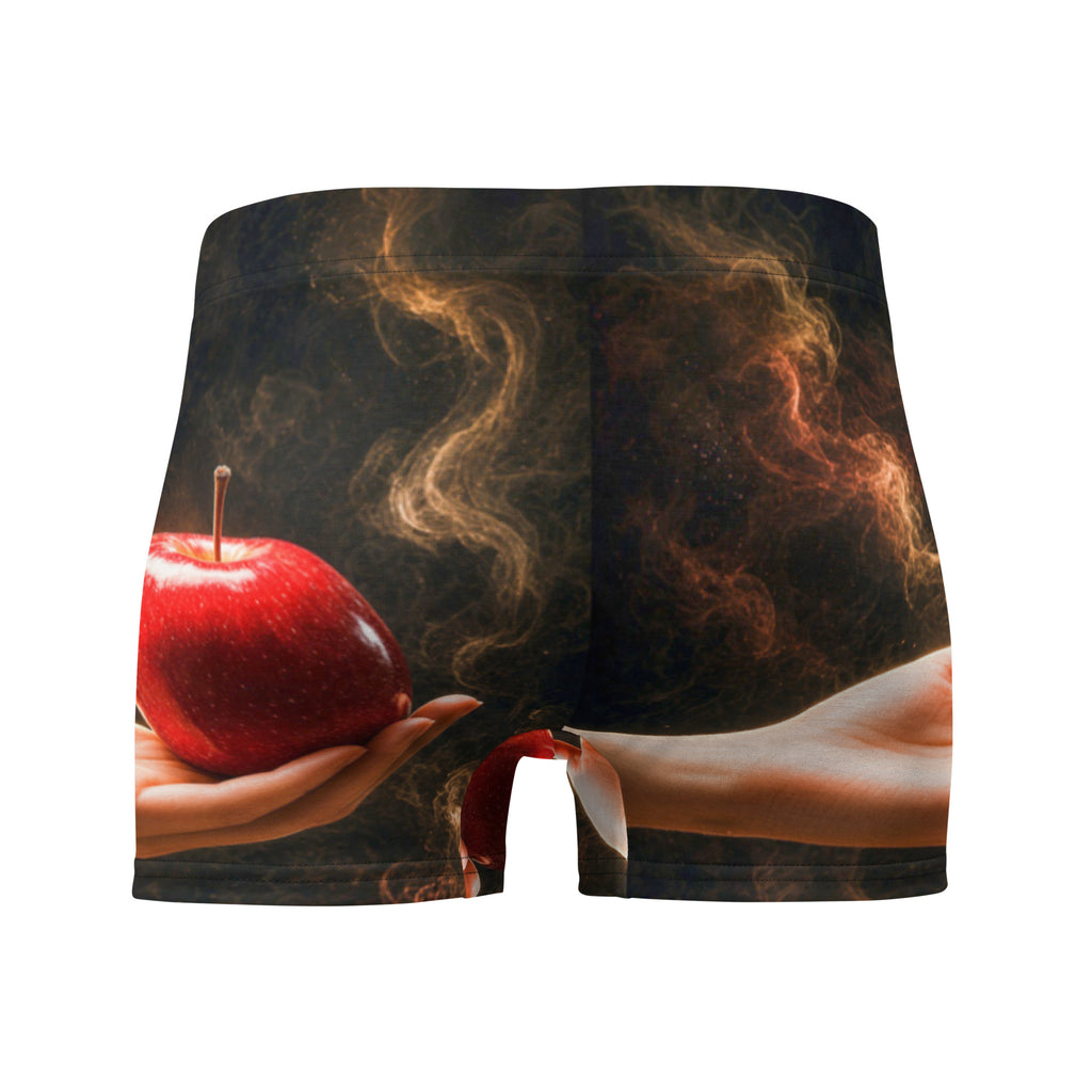 Men's all-over print boxer briefs, back view with no back seam - Prestige and Famous